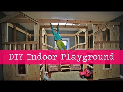 DIY Indoor Playground with Monkey Bars