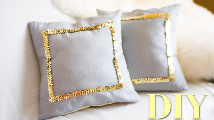 DIY Sequin Throw Pillow Covers {Martha Stewart} | Nekkoart
