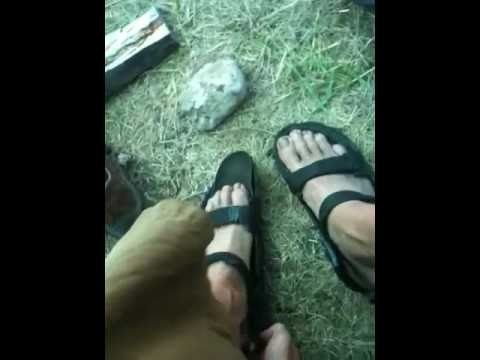 DIY Tire Sandals (using only a knife!)