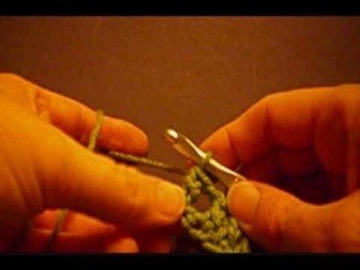 Double Crochet Chain for Larksfoot Crochet Stitch aka foundation dc with chain spaces.