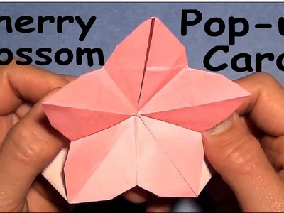 Fold Origami Cherry Blossom Pop-Up Card by Jeremy Shafer