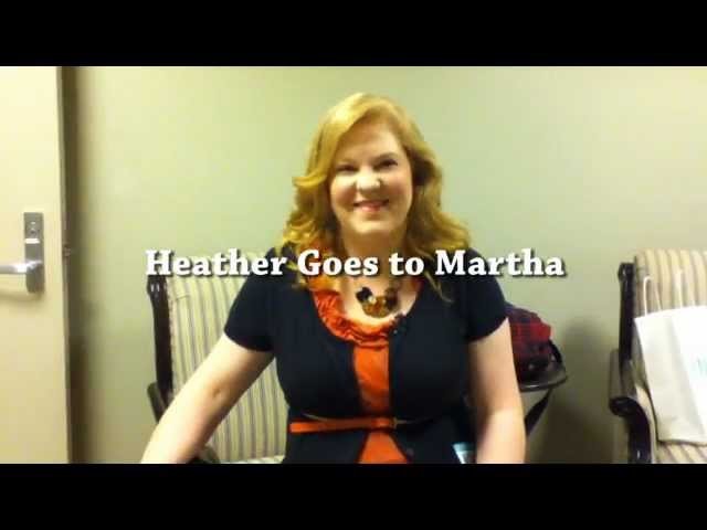 Heather Goes to Martha Stewart Show Dollar Store Crafts Episode