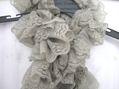 How to Knit a Lacy Ruffle Scarf - Left Handed Version