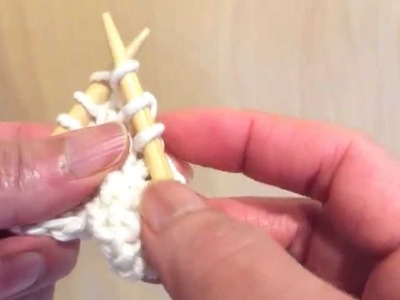 How To Knit In Front And Back Of A Stitch (kfbk)- Increase Knitting