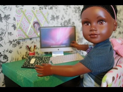 How to Make a Doll Desktop Computer : Easy - Doll Crafts