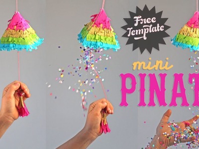 How to make a Piñata: Cute Mini rainbow Piñatas for fiestas!