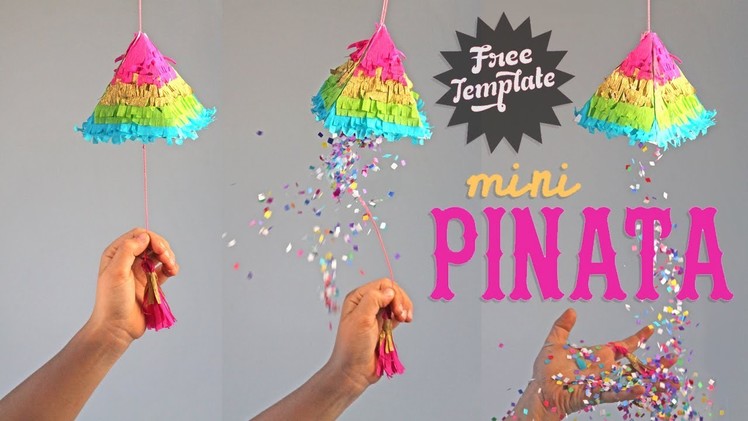 How to make a Piñata: Cute Mini rainbow Piñatas for fiestas!