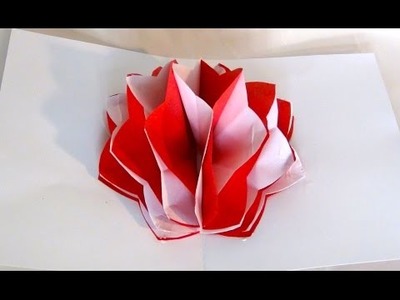 How to make a pop-up paper flower