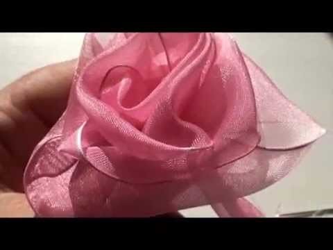 How To Make a Very Quick and Easy Ribbon Rose