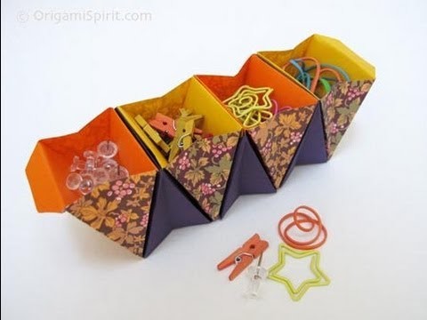 How to Make an Origami Accordion Box - Caja acordeon