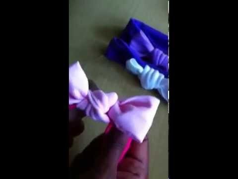 How to make fabric bow headbands with fabric headbands:DIY
