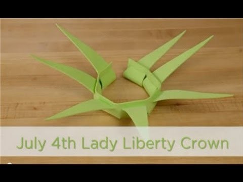 How to Make Lady Liberty Crowns for 4th of July Crafts