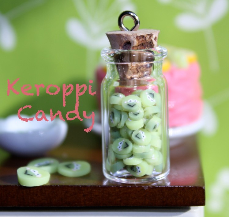 Keroppi Candy - Polymer Clay Cane - Candy Tutorial