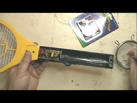 Make a static grass applicator with an electric fly swatter: Part 1