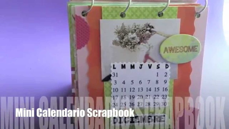 Mini Calendario Scrapbook [reciclado]