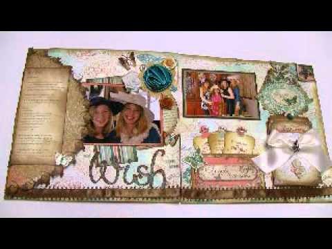 My Wish 12x24 Scrapbooking Layouts Two Pages (Gabrielle Bo Bunny)