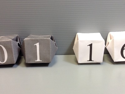 Origami Calendar - Make Your Own Desk Calendar
