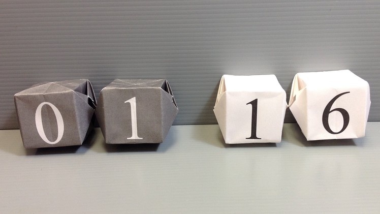 Origami Calendar - Make Your Own Desk Calendar