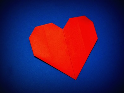 Origami - How to make a simple lovely Heart