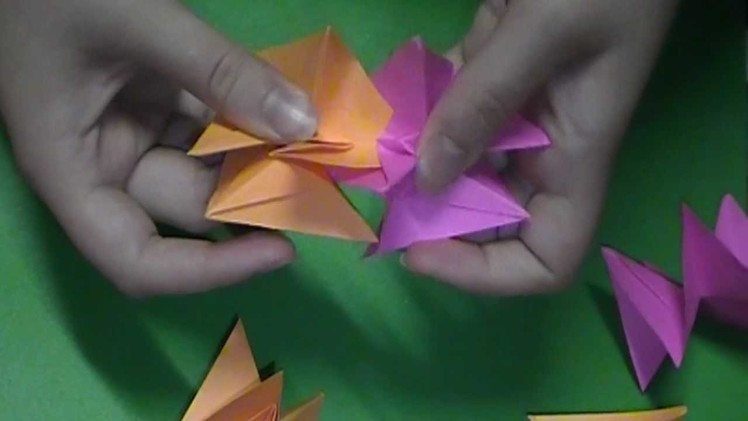 Origami Spikey Kusudama Tutorial (6 units)