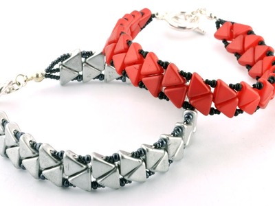 Passing Arrows Bracelet using Khéops® Par Puca Beads®