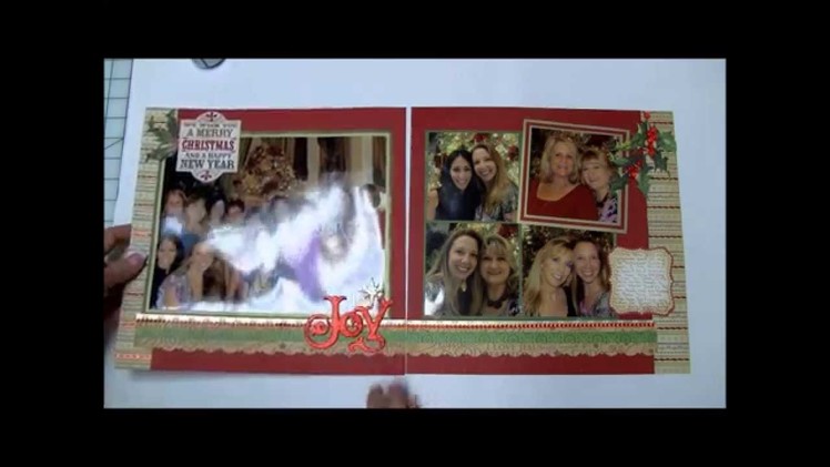 Power Scrapbooking Layouts Video 5: Interactive Christmas 12x24 Pages (& Organizing Paper)
