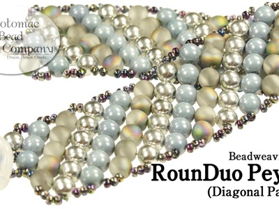 RounDuo Peyote Stitch Diagonal Bracelet