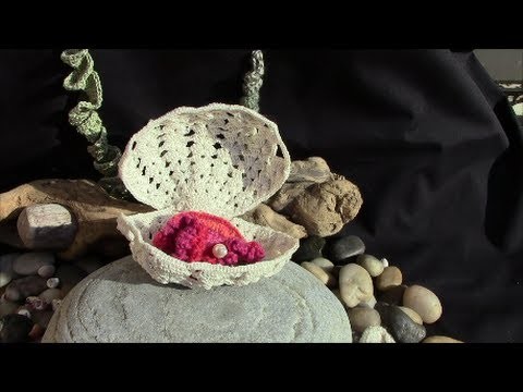 Sea Shell in Irish Crochet Lace