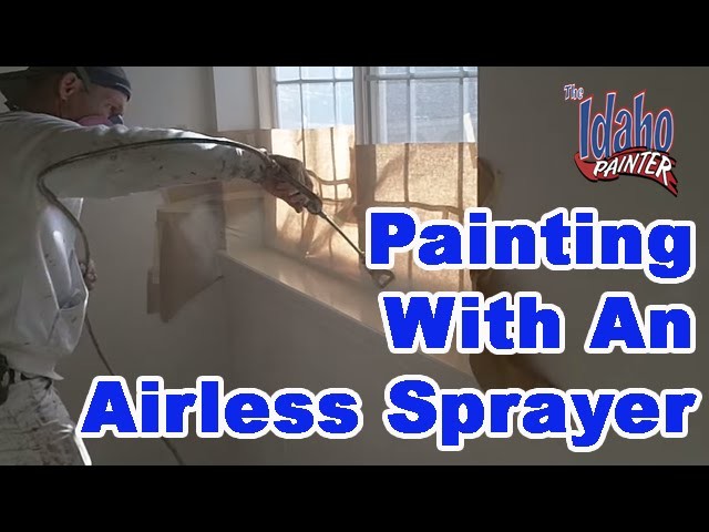Spraying door jambs, baseboards, doors, and windows. Painting Tips.