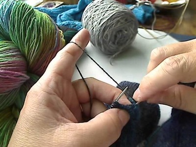 Toe Up Two at a Time Socks - Short Row Heel Part 3