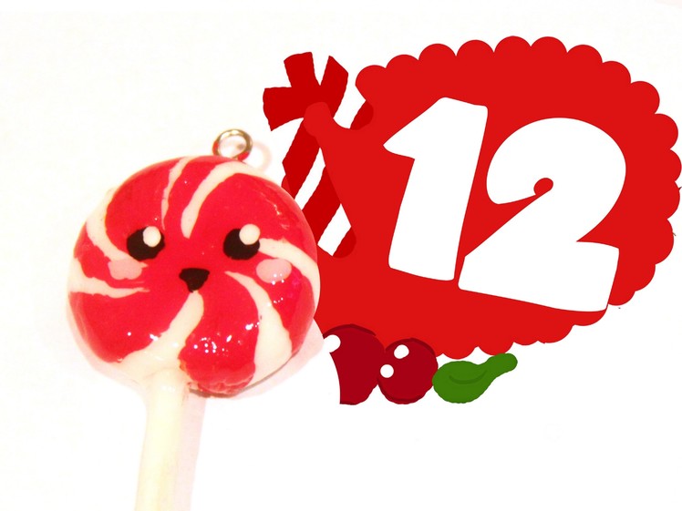 ❤ Christmas Lollipop! Kawaii Christmas 12 -Polymer Clay tutorial