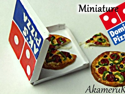 Domino's inspired miniature pizza - Polymer clay tutorial