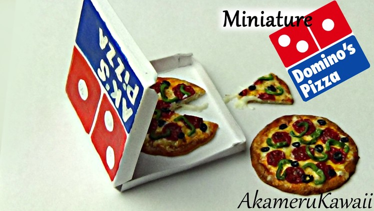 Domino's inspired miniature pizza - Polymer clay tutorial