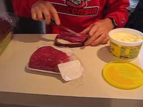 How to Make and Eat a Raw Beef Sandwich!