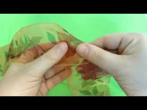 How To Make Organza Flowers Tutorial
