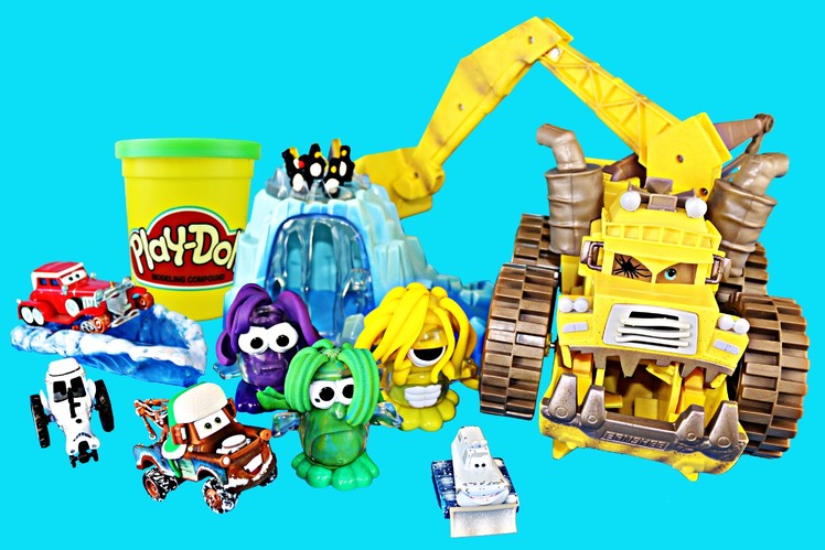 Play Doh Crystal Cave Doh Doh Penguin, Walrus, Monsters, Ice Cave Reviewed by Disney Cars Toy Mater