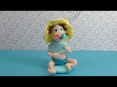 Polymer clay.Fimo tutorial- baby photo holder