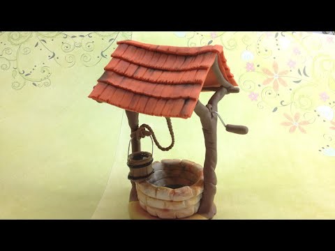 Rustic Well. Polymer clay (Fimo soft)