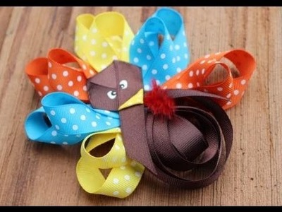** Thanksgiving  Boutique HairBow, Napkin  Ring
