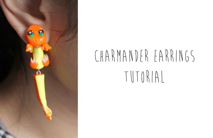 Charmander Pokemon Polymer Clay Earrings Tutorial