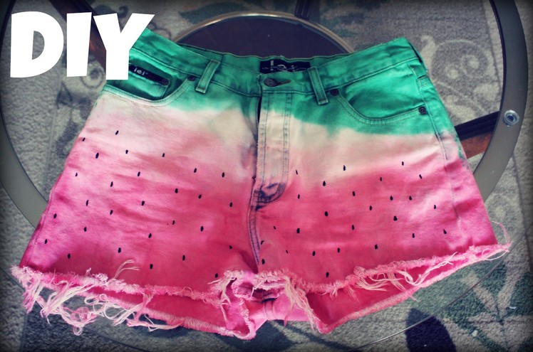 DIY♡Watermelon Shorts