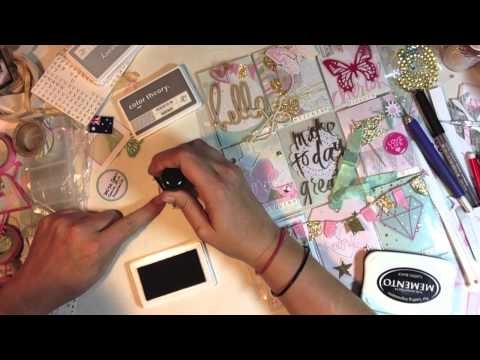 Heidi Swapp Inspired Pocket Letter Process Video