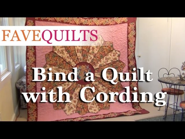 How to Bind a Quilt with Cording