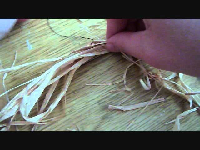 How To Decorate Your Dollhouse For Halloween.Thanksgiving With Raffia