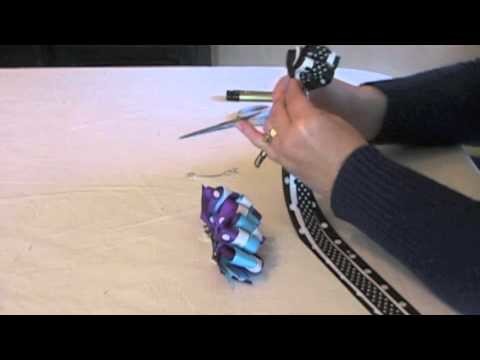 How To Make An Accordian Bow French Hair Clip
