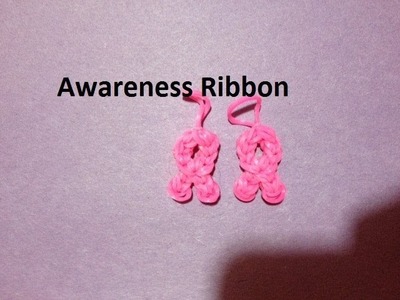 How to Make an Awareness Ribbon on the Rainbow Loom - Original Design