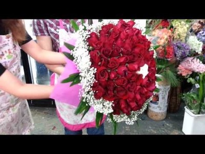 How to Make Roses Hand Bouquet | Singapore Florist