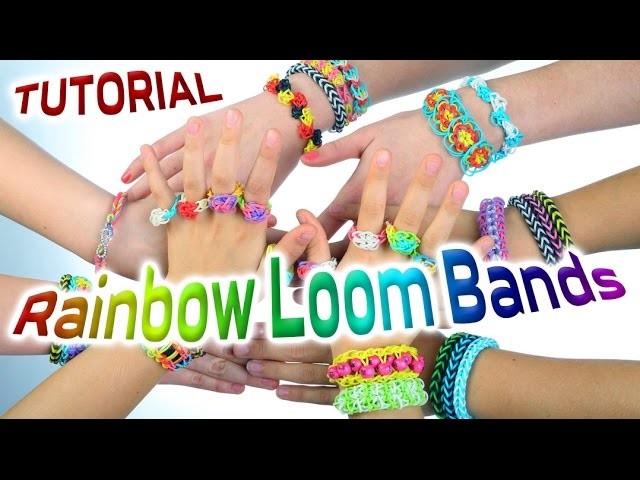 Loom Bands Instructions - How to make a Rainbow Loom Bracelet Triple Single Rainbow Loom Bracelet