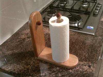 Make a paper towel holder for your kitchen
