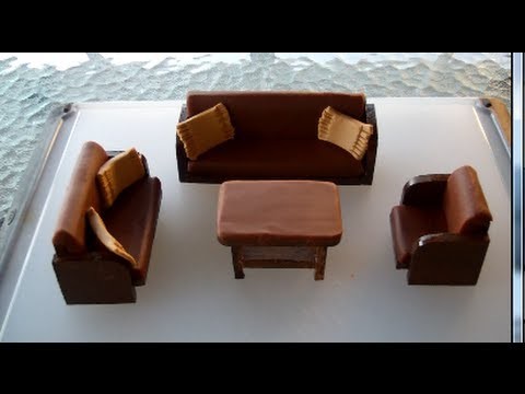 Making of a sofa set from Play-Doh